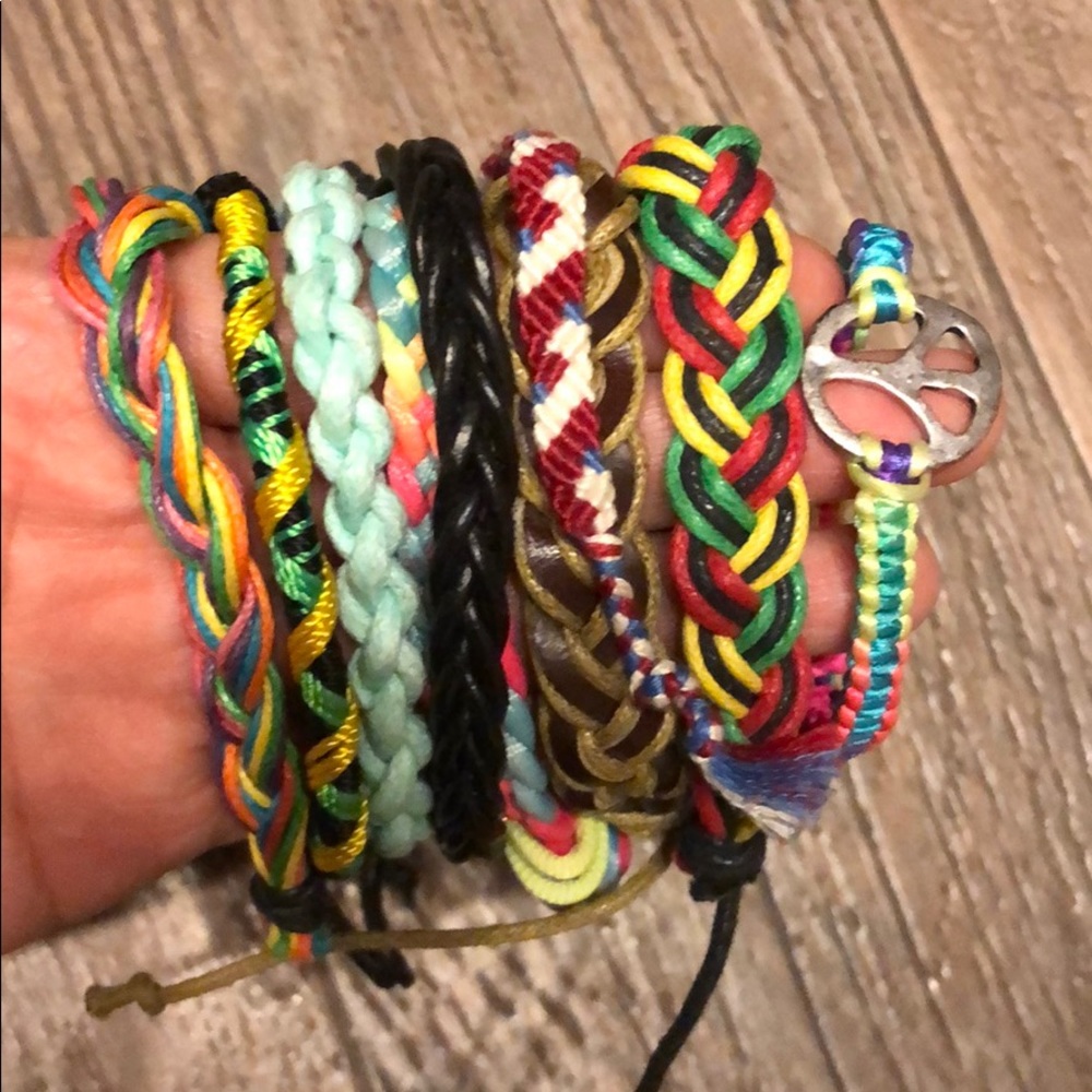 Braided bracelet lot